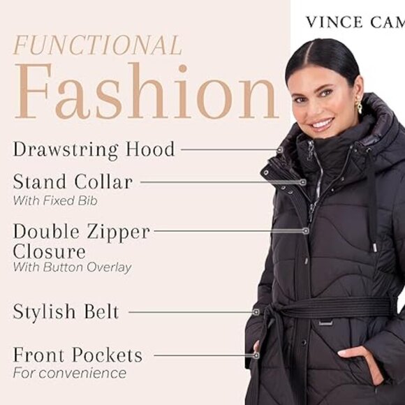 Long Puffer Coat Women - Picture 1 of 6